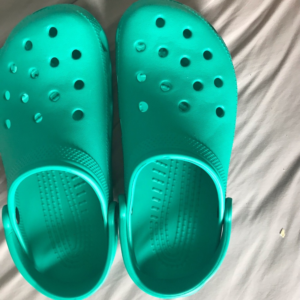 Crocs size 10, teal